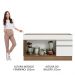 Balcão Gabinete de Pia Armário de Cozinha 150 cm 2 Gavetas 2 Portas (Sem Tampo e Pia) Rustic/Branco Glamy Madesa