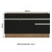 Balcão Gabinete de Pia Armário de Cozinha 150 cm 2 Gavetas 2 Portas (Sem Tampo e Pia) Rustic/Preto Glamy Madesa