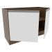 Balcão Gabinete de Pia Armário de Cozinha 2 Portas Rustic/Branco Glamy Madesa
