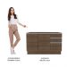 Balcão Gabinete de Pia Armário de Cozinha 2 Portas e 3 Gavetas + Porta-Talheres Glamy Madesa