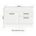 Balcão Gabinete de Pia Cozinha 120 x 60 cm 1 Porta 2 Gavetas Branco (Sem Tampo) Agata Madesa