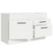 Balcão Gabinete de Pia Cozinha 120 x 60 cm 1 Porta 2 Gavetas Branco (Sem Tampo) Agata Madesa