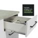 Balcão Gabinete de Pia Cozinha 120 x 60 cm 1 Porta 2 Gavetas Branco (Sem Tampo) Agata Madesa