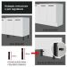 Balcão Gabinete de Pia Cozinha 120 x 60 cm 1 Porta 2 Gavetas Branco (Sem Tampo) Agata Madesa