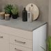 Balcão Gabinete de Pia Cozinha 150 cm 2 Gavetas 2 Portas (Com Tampo) Branco/Crema Agata Madesa