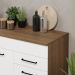 Balcão Gabinete de Pia Cozinha 150 cm 2 Gavetas 2 Portas (Com Tampo) Rustic/Branco Agata Madesa