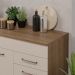 Balcão Gabinete de Pia Cozinha 150 cm 2 Gavetas 2 Portas (Com Tampo) Rustic/Crema Agata Madesa