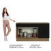 Balcão Gabinete de Pia Cozinha 150 cm 2 Gavetas 2 Portas (Com Tampo) Rustic/Preto Agata Madesa