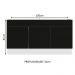 Balcão Gabinete de Pia Cozinha 150 cm 2 Portas e 2 Gavetas (Sem Tampo e Pia) Branco/Preto Agata Madesa
