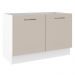 Balcão Gabinete de Pia Cozinha 2 Portas Branco/Crema Agata Madesa
