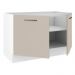 Balcão Gabinete de Pia Cozinha 2 Portas Branco/Crema Agata Madesa