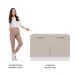 Balcão Gabinete de Pia Cozinha 2 Portas Branco/Crema Agata Madesa
