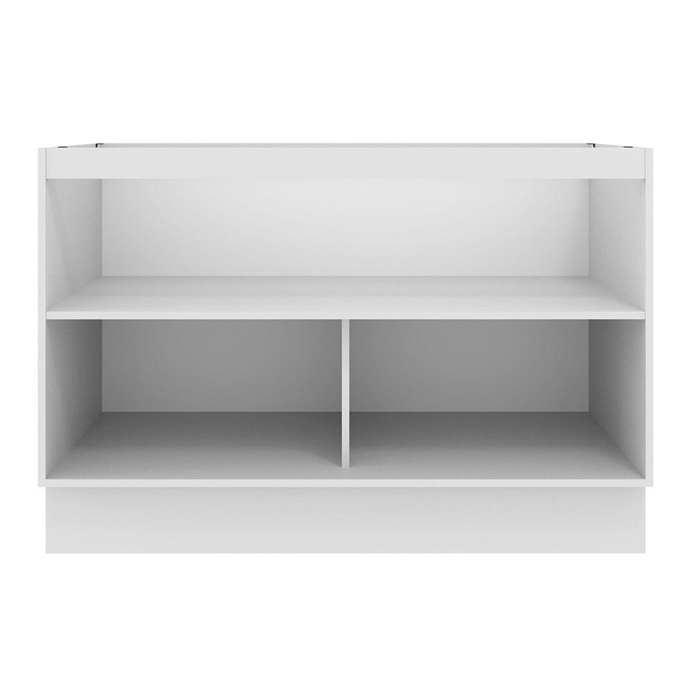 Balcão Gabinete de Pia Cozinha 2 Portas Branco/Crema Agata Madesa