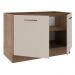 Balcão Gabinete de Pia Cozinha 2 Portas Rustic/Crema Agata Madesa