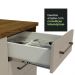 Balcão Gabinete de Pia Cozinha 2 Portas e 3 Gavetas Rustic/Crema Agata Madesa
