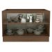 Balcão Gabinete de Pia Madesa Lux 120 cm 2 Portas - Rustic/Preto
