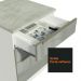 Balcão Gabinete de Pia Madesa Lux 120 cm 2 Portas 3 Gavetas - Branco/Cinza