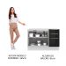 Balcão Gabinete de Pia Madesa Lux 120 cm 2 Portas 3 Gavetas - Branco/Preto