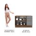 Balcão Gabinete de Pia Madesa Lux 120 cm 2 Portas 3 Gavetas - Rustic/Cinza