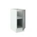 Balcão Madesa Lux 35 cm 1 Porta - Branco/Cinza
