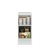 Balcão Madesa Lux 35 cm 1 Porta - Branco/Preto