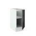 Balcão Madesa Lux 35 cm 1 Porta - Branco/Preto