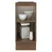 Balcão Madesa Lux 35 cm 1 Porta - Rustic/Cinza