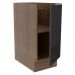 Balcão Madesa Lux 35 cm 1 Porta - Rustic/Preto