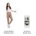 Balcão Madesa Lux 35 cm 1 Porta (Sem Tampo) - Branco/Branco Veludo