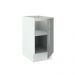 Balcão Madesa Lux 40 cm 1 Porta - Branco/Cinza