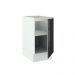 Balcão Madesa Lux 40 cm 1 Porta - Branco/Preto