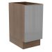 Balcão Madesa Lux 40 cm 1 Porta - Rustic/Cinza