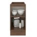 Balcão Madesa Lux 40 cm 1 Porta - Rustic/Cinza