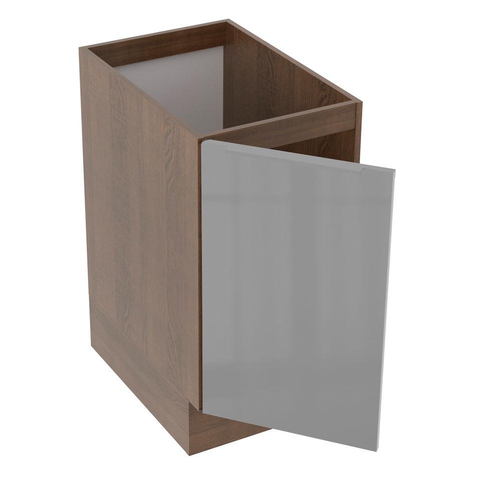 Balcão Madesa Lux 40 cm 1 Porta - Rustic/Cinza