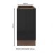 Balcão Madesa Lux 40 cm 1 Porta - Rustic/Preto