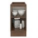 Balcão Madesa Lux 40 cm 1 Porta - Rustic/Preto