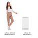 Balcão Madesa Lux 40 cm 1 Porta (Sem Tampo) - Branco/Branco Veludo