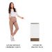 Balcão Madesa Lux 40 cm 1 Porta (Sem Tampo) - Rustic/Branco Veludo