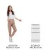Balcão Madesa Lux 40 cm 3 Gavetas (Sem Tampo) - Branco/Branco Veludo