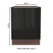 Balcão Madesa Lux 60 cm 1 Porta - Rustic/Preto