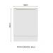 Balcão Madesa Lux 60 cm 1 Porta (Sem Tampo) - Branco/Branco Veludo