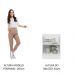 Balcão Madesa Lux 60 cm 1 Porta (Sem Tampo) - Branco/Branco Veludo