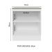 Balcão Madesa Lux 70 cm 2 Portas - Branco/Cinza (Com Tampo)
