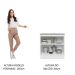 Balcão Madesa Lux 70 cm 2 Portas - Branco/Cinza (Com Tampo)