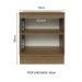 Balcão Madesa Lux 70 cm 2 Portas - Rustic/Branco Veludo (Com Tampo)