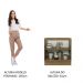 Balcão Madesa Lux 70 cm 2 Portas - Rustic/Branco Veludo (Sem Tampo)