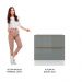 Balcão Madesa Lux 80 cm 2 Gavetas - Branco/Cinza