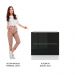 Balcão Madesa Lux 80 cm 2 Gavetas - Branco/Preto