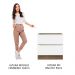 Balcão Madesa Lux 80 cm 2 Gavetas (Sem Tampo) - Rustic/Branco Veludo