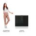 Balcão Madesa Lux 80 cm 2 Portas - Branco/Preto